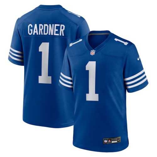 Men%27s Indianapolis Colts #1 Sauce Gardner Blue Vapor Limited Stitched Jersey Dzhi