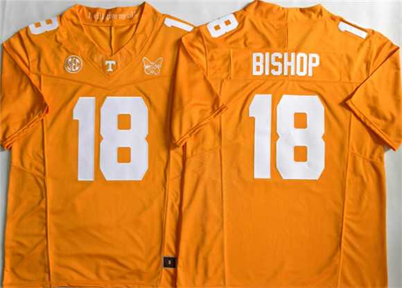 Men%27s Tennessee Volunteers #18 Desean Bishop Orange 2026 F.U.S.E. Stitched Jersey