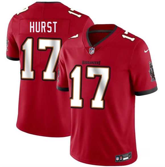 Men%27s Tampa Bay Buccaneers #17 Ted Hurst Red 2026 Draft Vapor Limited Stitched Jersey