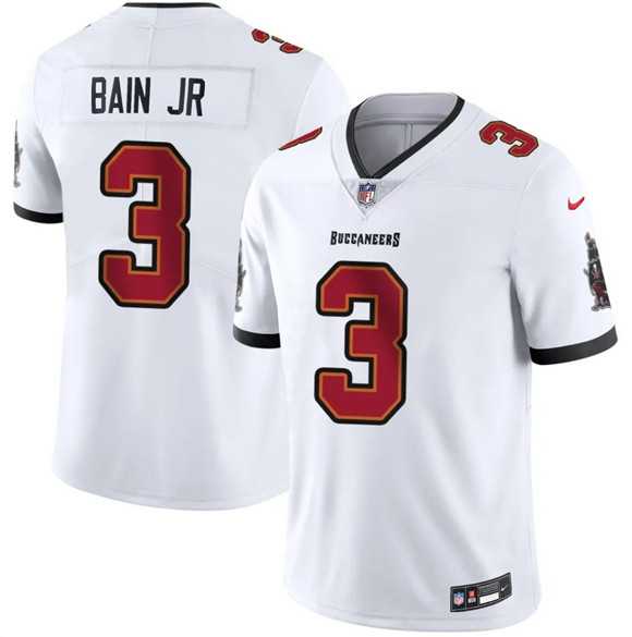 Men%27s Tampa Bay Buccaneers #3 Rueben Bain Jr White 2026 Draft Vapor Limited Stitched Jersey