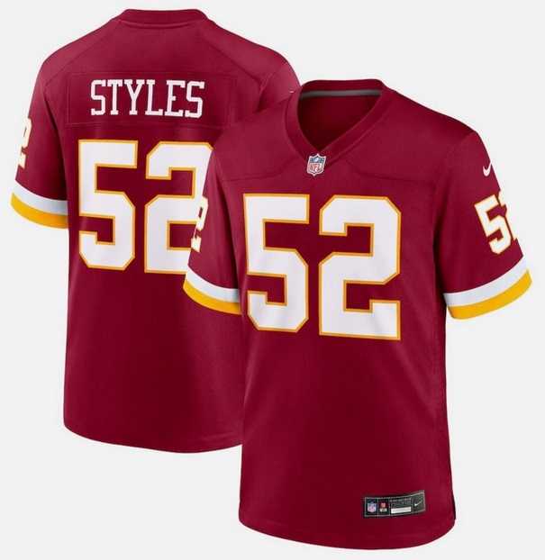 Men%27s Washington Commanders #52 Sonny Styles Burgundy Vapor Limited Stitched Jersey