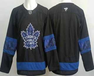 Men%27s Toronto Maple Leafs Blank Black Alternate Authentic Jersey