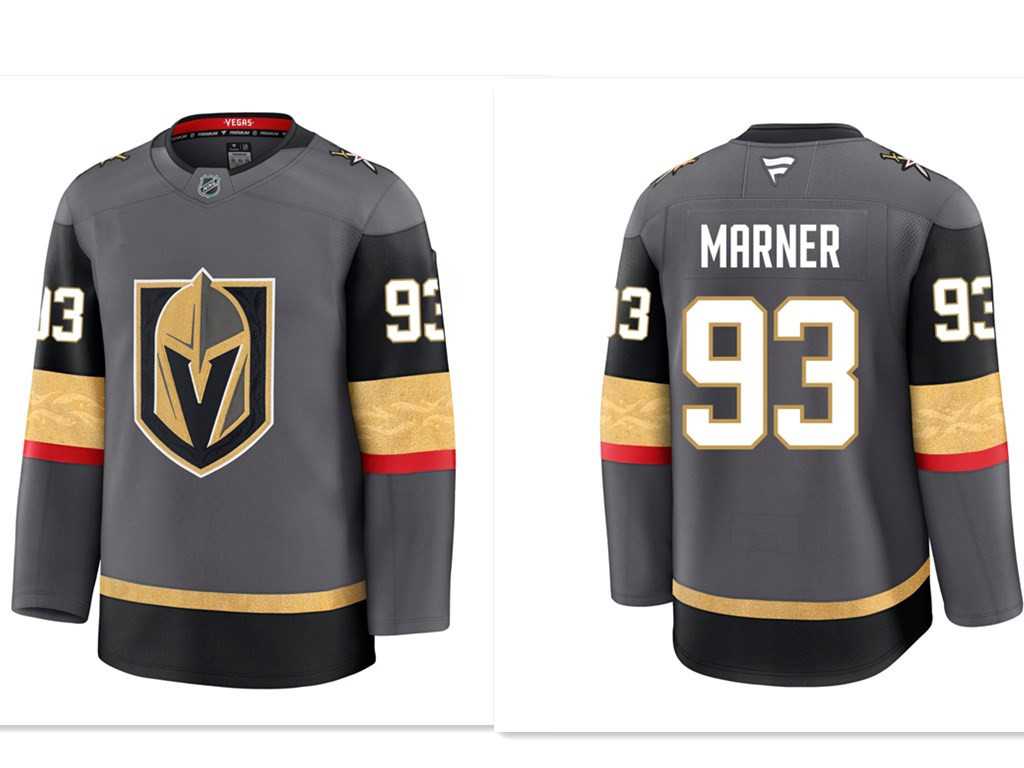Men%27s Vegas Golden Knights #93 Mitchell Marner Gray 2024-25 Alternate Stitched Hockey Jersey Dzhi
