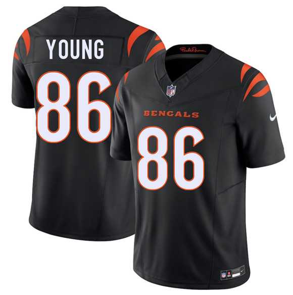 Men%27s Cincinnati Bengals #86 Colbie Young Black 2026 Draft F.U.S.E. Vapor Untouchable Limited Stitched Jersey Dzhi