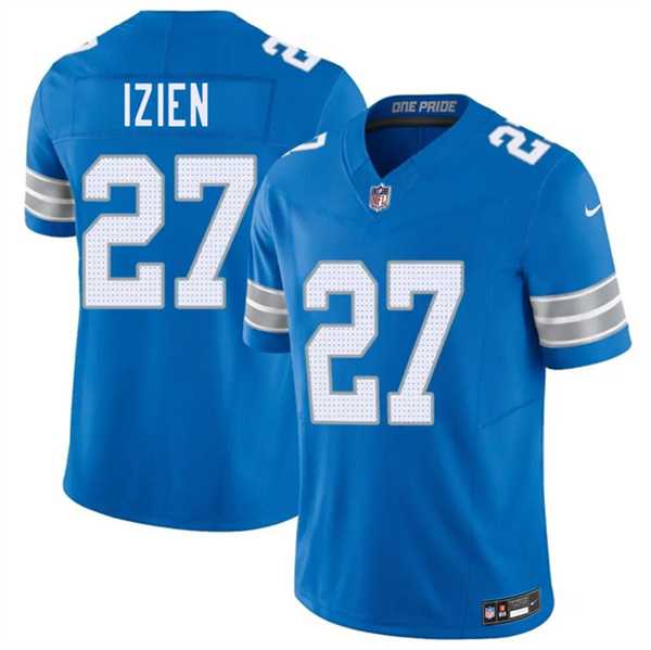 Men%27s Detroit Lions #27 Christian Izien Blue 2026 F.U.S.E. Vapor Limited Stitched Game Jersey Dzhi