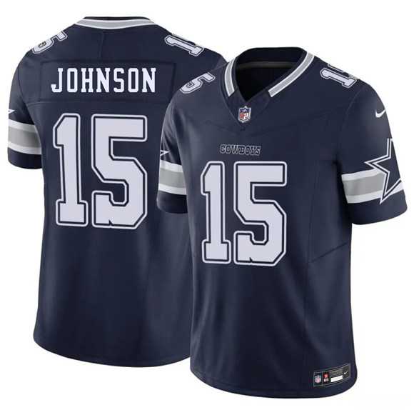 Men%27s Dallas Cowboys #15 Manuel Johnson Navy 2026 F.U.S.E. Vapor Untouchable Limited Stitched Jersey Dzhi