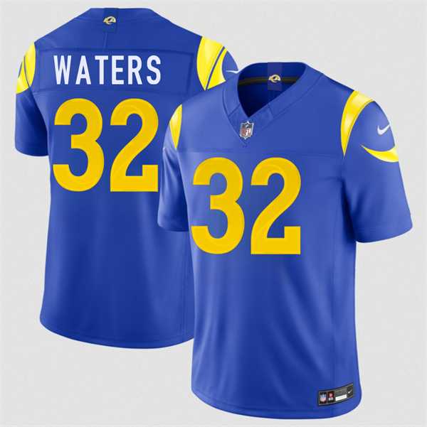 Men%27s Los Angeles Rams #32 Jordan Waters Royal 2026 F.U.S.E. Vapor Limited Stitched Jersey Dzhi