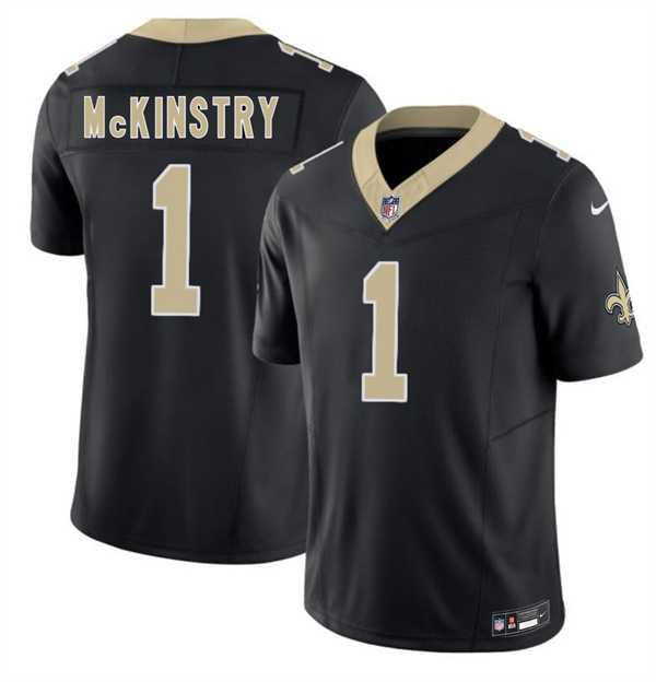 Men%27s New Orleans Saints #1 Kool-Aid McKinstry Black 2026 F.U.S.E. Vapor Limited Stitched Jersey Dzhi
