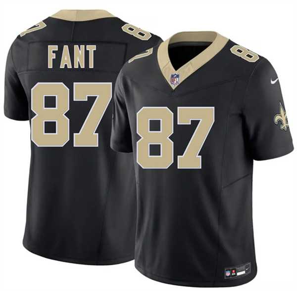 Men%27s New Orleans Saints #87 Noah Fant Black 2026 F.U.S.E Vapor Limited Stitched Jersey Dzhi