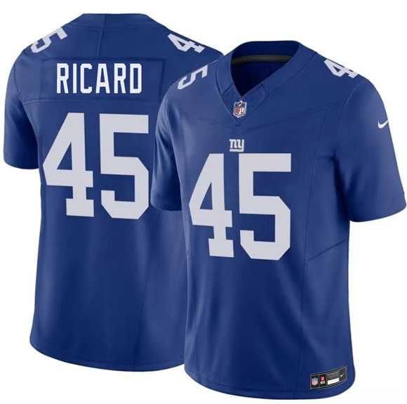 Men%27s New York Giants #45 Patrick Ricard Blue 2026 F.U.S.E. Vapor Untouchable Limited Stitched Jersey Dzhi