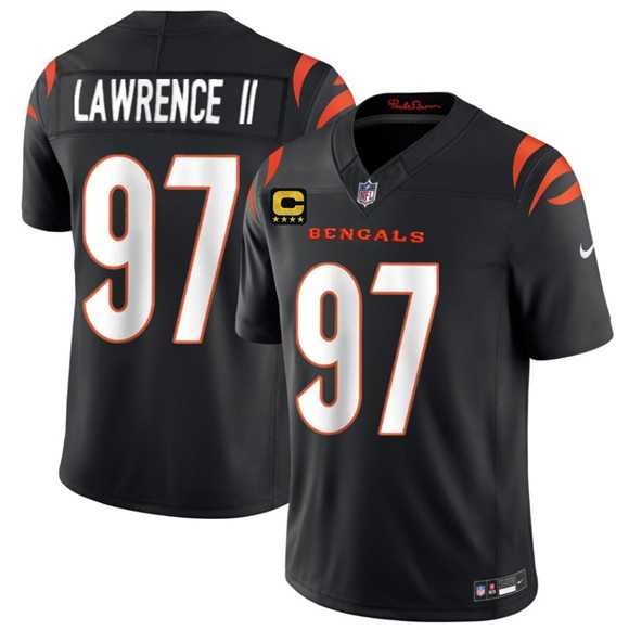 Men%27s Cincinnati Bengals #97 Dexter Lawrence II Black 2026 F.U.S.E. 4-Star C Patch Vapor Untouchable Limited Stitched Jersey Dzhi