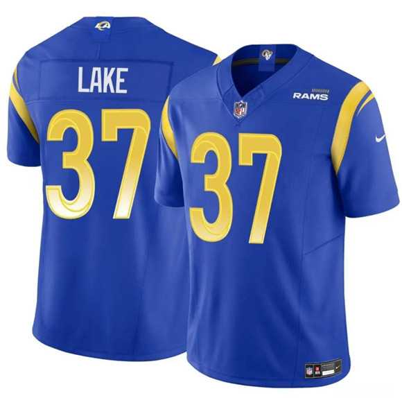 Men%27s Los Angeles Rams #37 Quentin Lake Blue 2025 F.U.S.E. Vapor Untouchable Stitched Jersey Dzhi