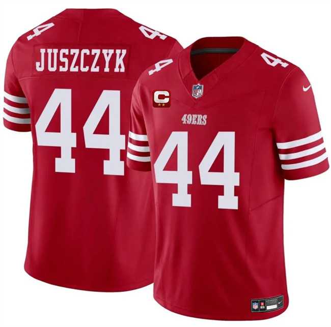 Men%27s San Francisco 49ers #44 Kyle Juszczyk Red 2025 F.U.S.E. With 2-Star C Patch Vapor Untouchable Limited Stitched Jersey Dzhi
