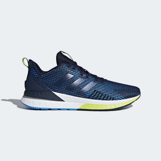 Mens Collegiate Navy/Solar Yellow Adidas Questar Tnd Running Shoes 755GNVIX