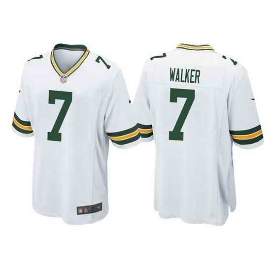 Men Green Bay Packers #7 Quay Walker White Stitched Football Jersey