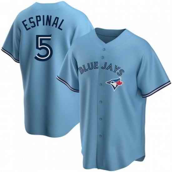 Men's Toronto Blue Jays #5 Santiago Espinal Blue Alternate Jersey