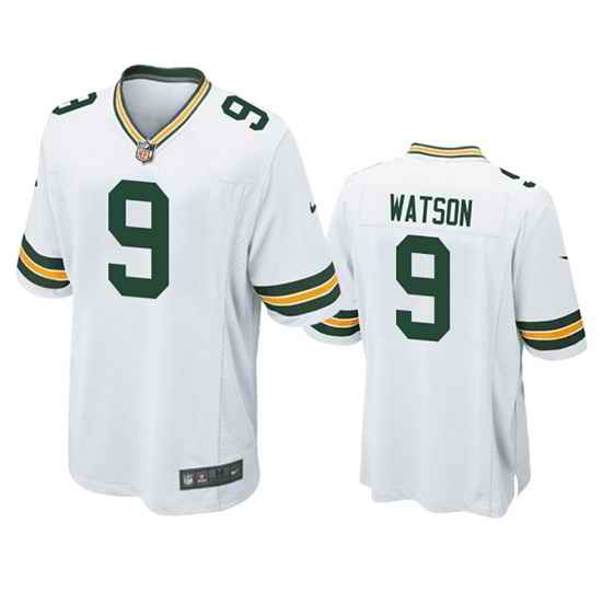 Men Green Bay Packers #9 Christian Watson White Stitched Football Jersey