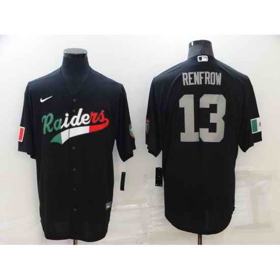 Men Las Vegas Raiders #13 Hunter Renfrow Black Mexico Stitched Jerse