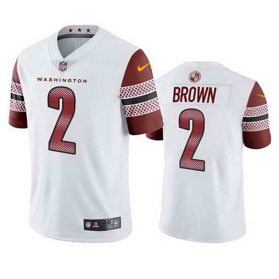 Men Washington Commanders #2 Dyami Brown White Vapor Untouchable Stitched Football jersey