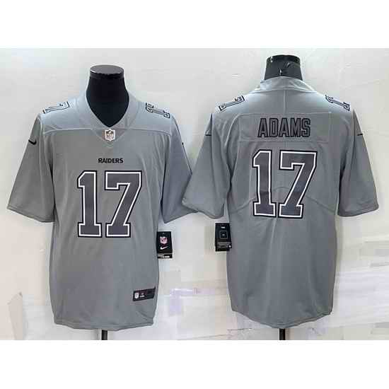 Men Las Vegas Raiders #17 Davante Adams Grey Atmosphere Fashion Stitched Jersey