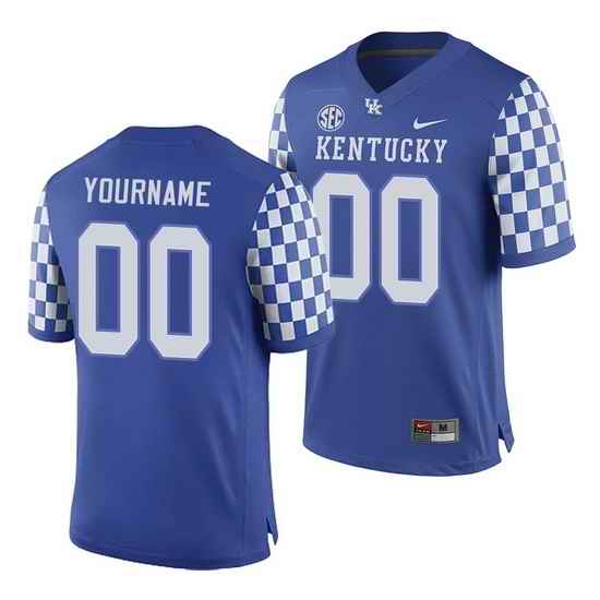 Kentucky Wildcats Custom Royal College Football Men'S Jersey