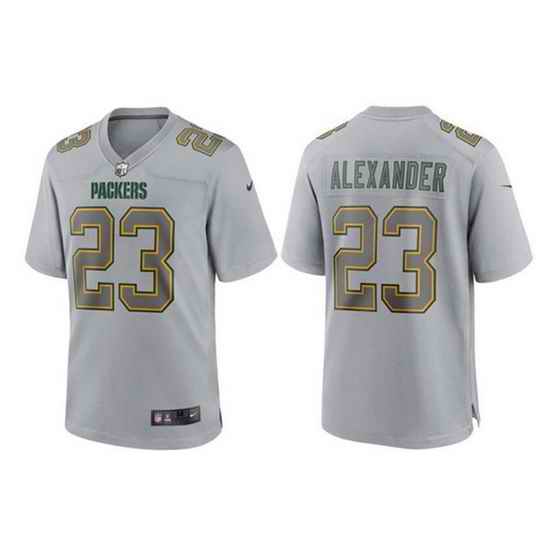 Men Green Bay Packers #23 Jaire Alexander Gray Atmosphere Fashion Stitched Game Jersey