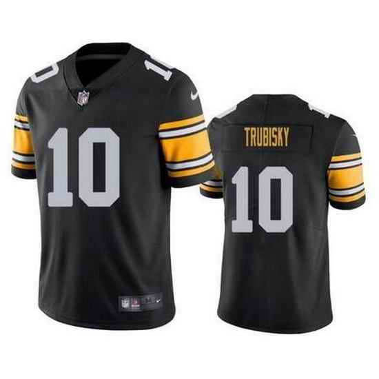 Youth Pittsburgh Steelers #10 Mitchell Trubisk Black Vapor Untouchable Limited Stitched Jerseys