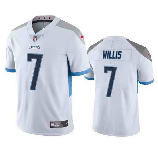 Men Tennessee Titans #7 Malik Willis White Vapor Untouchable Stitched jersey