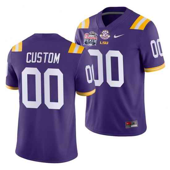 LSU Tiger Custom Purple College Football Men'S Jersey