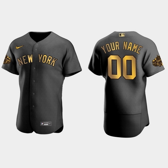 Men Women Youth New York Yankees Custom 2022 Mlb All Star Game Black Men Jersey