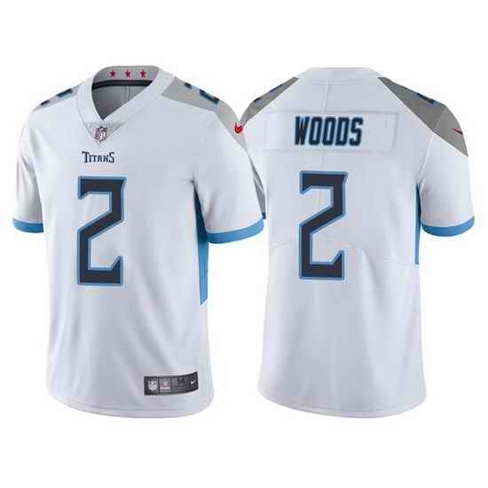 Men Tennessee Titans #2 Robert Woods White Vapor Untouchable Stitched jersey