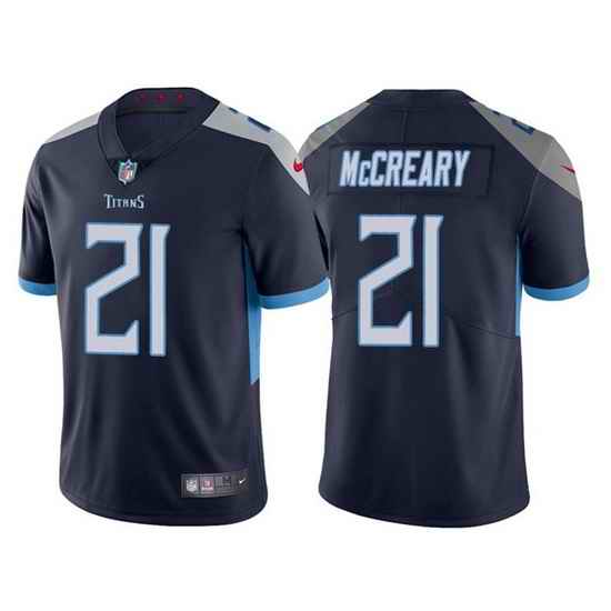 Men Tennessee Titans #21 Roger McCreary Navy Vapor Untouchable Stitched jersey