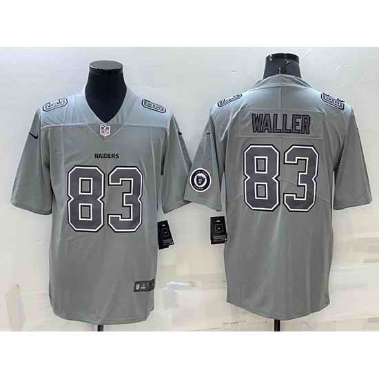 Men Las Vegas Raiders #83 Darren Waller Grey Atmosphere Fashion Stitched Jersey