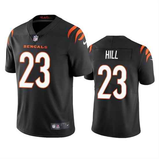 Men Cincinnati Bengals #23 Daxton Hill Black Vapor Untouchable Limited Stitched Jersey