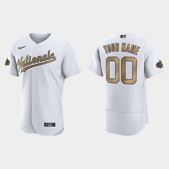 Men Women Youth Custom Washington Nationals 2022 Mlb All Star Game Authentic White Jersey