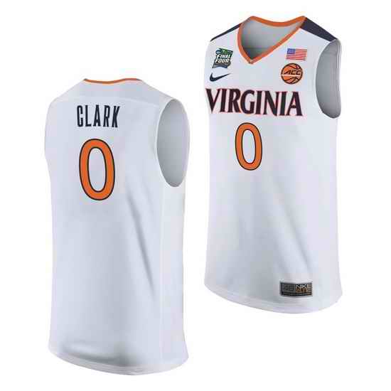 Virginia Cavaliers Kihei Clark White Away Men'S Jersey