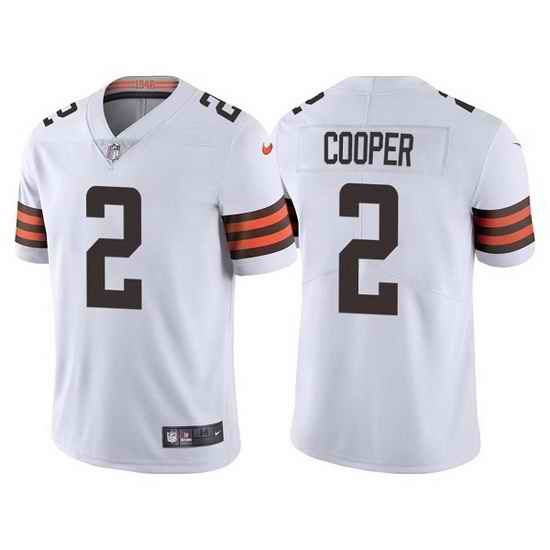 Men Cleveland Browns #2 Amari Cooper White Vapor Untouchable Limited Stitched jersey