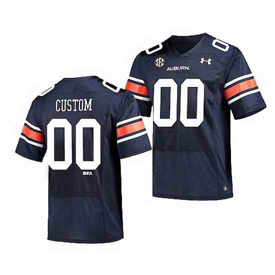 Auburn Tigers Custom Navy Replica Men'S Jersey 0