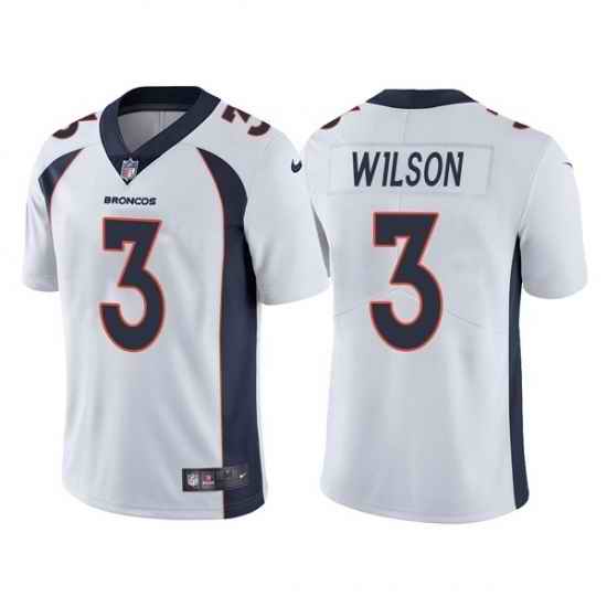 Youth Denver Broncos #3 Russell Wilson White Vapor Untouchable Limited Stitched Jersey