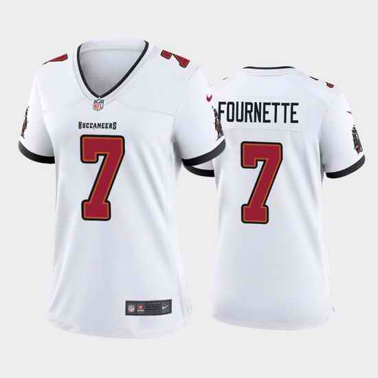 Women Nike Tampa Bay Buccaneers #7 Leonard Fournette White Vapor Limited Jersey