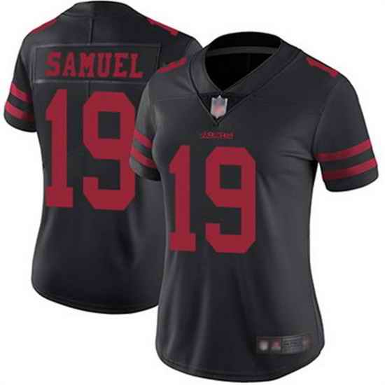 Women NFL San Francisco 49ers #19 Deebo Samuel Black Vapor Untouchable Limited Stitched Jersey