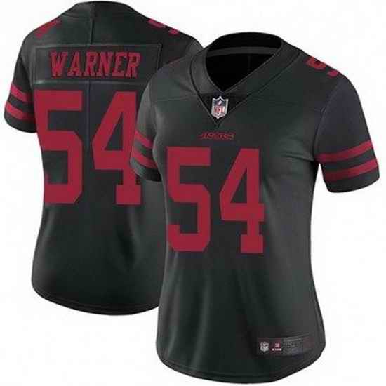 Women Nike San Francisco 49ers Fred Warner #54 Black Vapor Untouchable Limited NFL Jersey