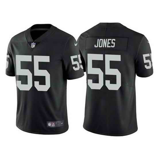 Men Las Vegas Raiders #55 Chandler Jones Black Vapor Limited Stitched jersey