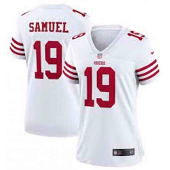 Women San Francisco 49ers #19 Deebo Samuel 2022 New White Vapor Untouchable Limited Stitched Jersey