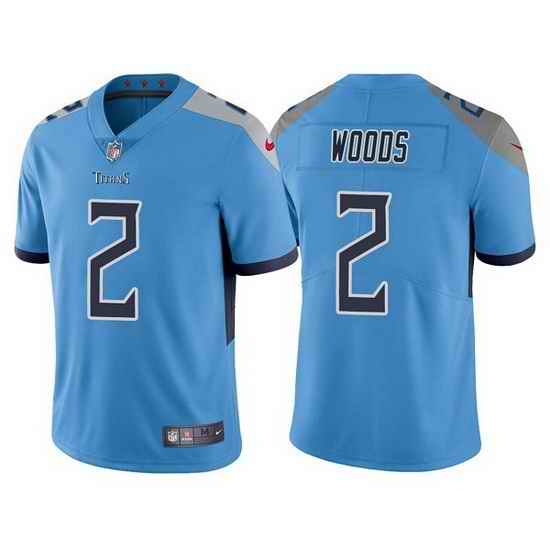 Men Tennessee Titans #2 Robert Woods Blue Vapor Untouchable Stitched jersey