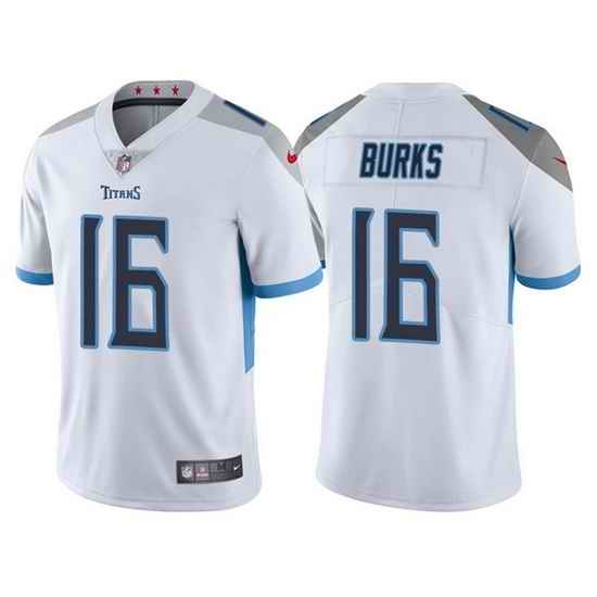 Men Tennessee Titans #16 Treylon Burks White Vapor Untouchable Stitched jersey