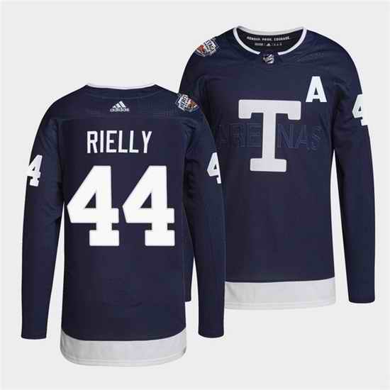 Men Toronto Maple Leafs #44 Morgan Rielly 2022 Heritage Classic Navy Stitched jersey