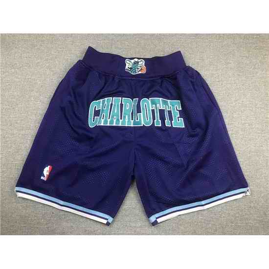 Charlotte Hornets Basketball Shorts 003