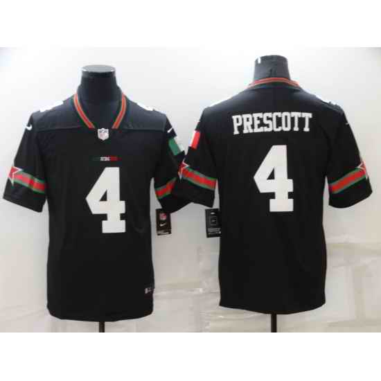 Men Dallas Cowboys #4 Dak Prescott Mexico Version Vapor Limited Stitched NFL Jersey