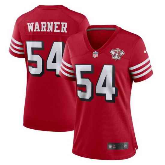 Women Nike San Francisco 49ers Fred Warner #54 Red Alternate Vapor Untouchable Limited NFL Jersey